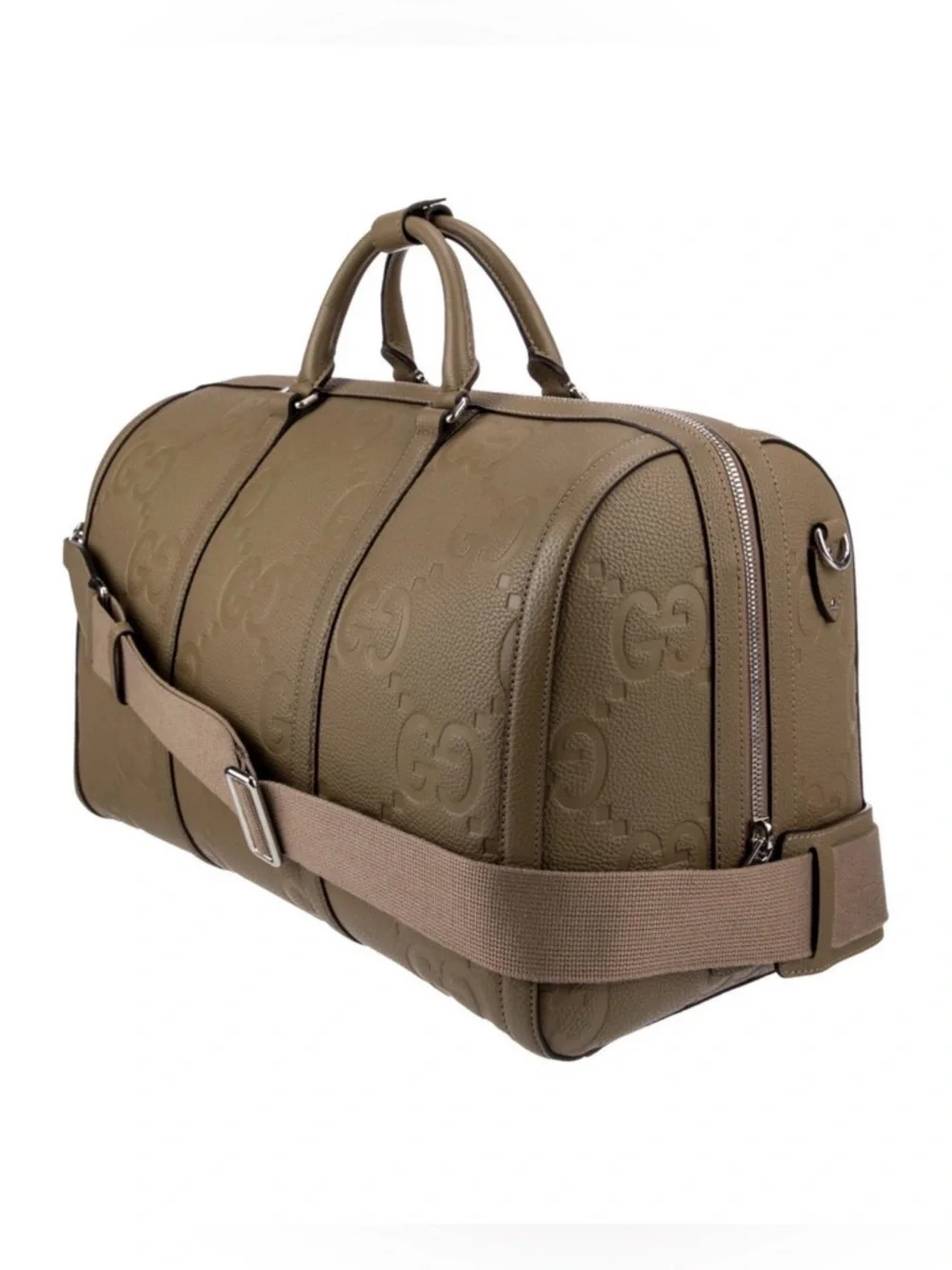 GUCCI Jumbo GG Taupe Duffle Bag - Picture 3 of 7